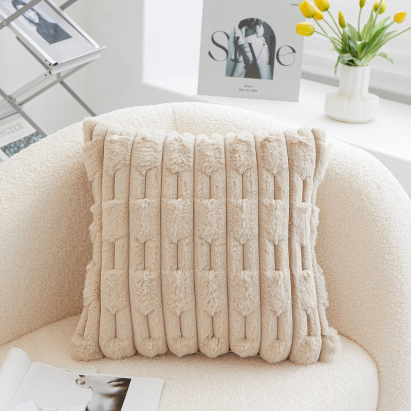 Casual Elegant Minimalist Solid Color PP Cotton Plush Throw Pillow