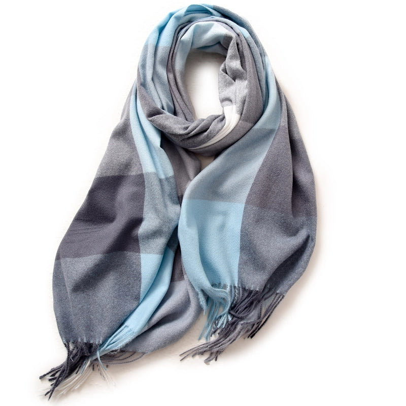 Women's Minimalist Color Block Polyester Printing Scarf