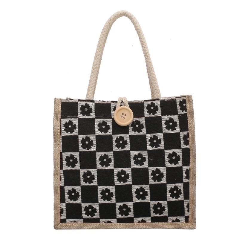 Women's All Seasons Canvas Elegant Square Bag
