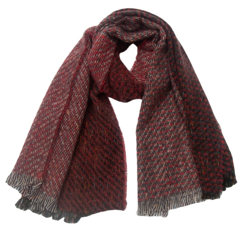Unisex Casual Minimalist Color Block Polyester Scarf