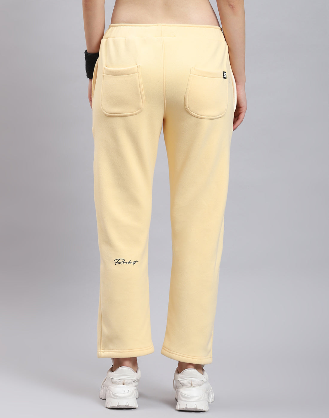 Women Beige Solid Regular Fit Winter Lower
