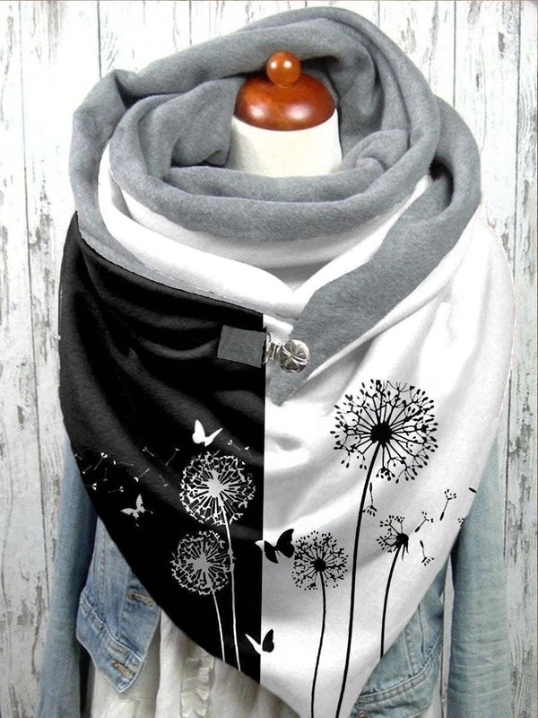 Women's Vintage Style Hedgehog Cat Butterfly Nylon Shawl