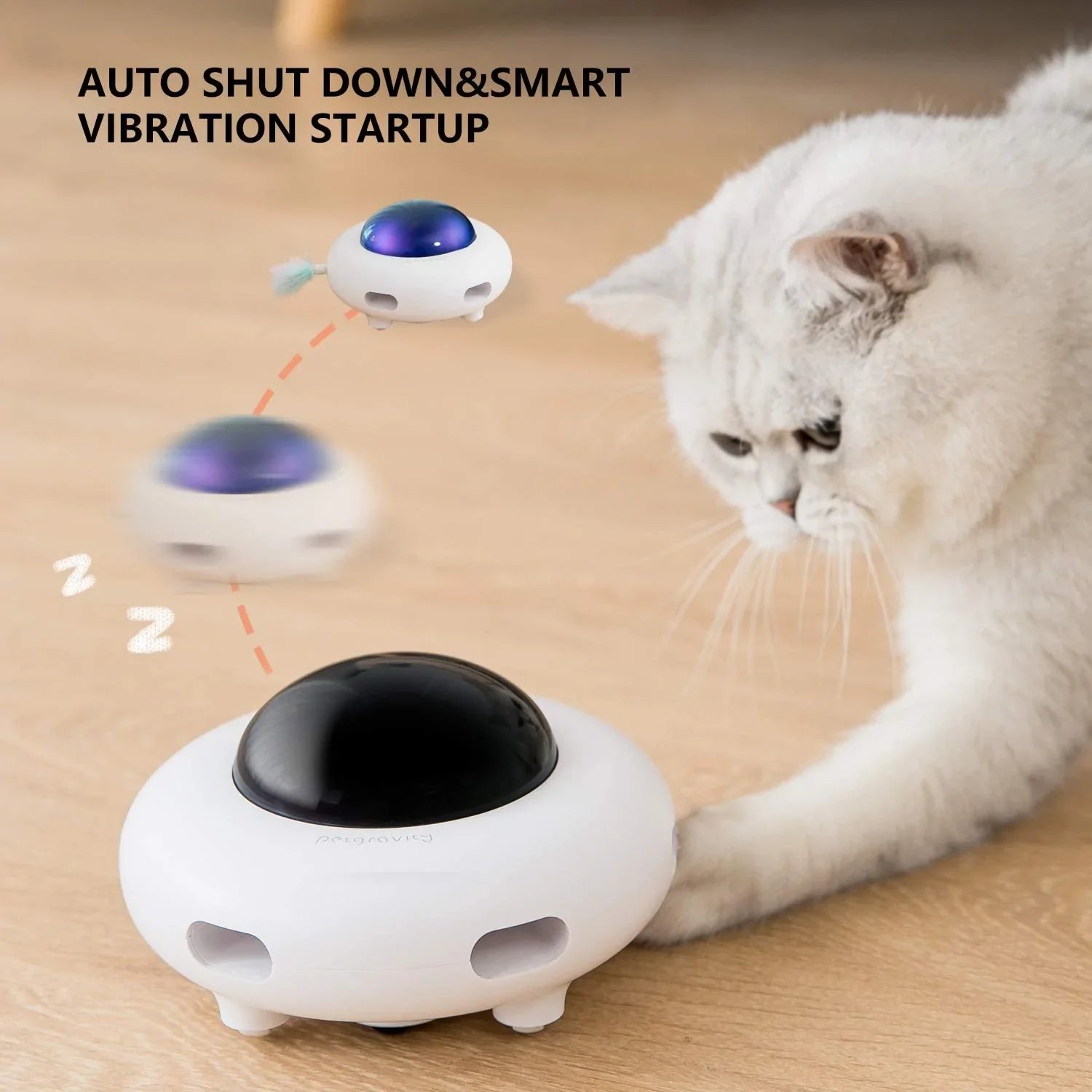 UFO Interactive Cat Toy- Sweeping robot