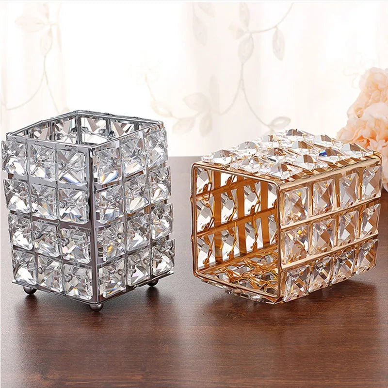 CRYSTAL MAKEUP BRUSH HOLDER