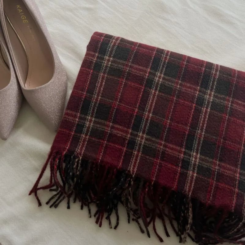 Women's Casual Streetwear Plaid Polyester Scarf