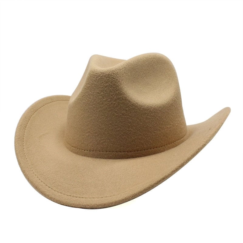 Unisex Retro Ethnic Style Sweet Solid Color Big Eaves Fedora Hat
