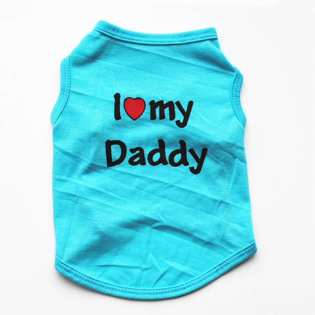 Letter Printed Cotton Dog Vest