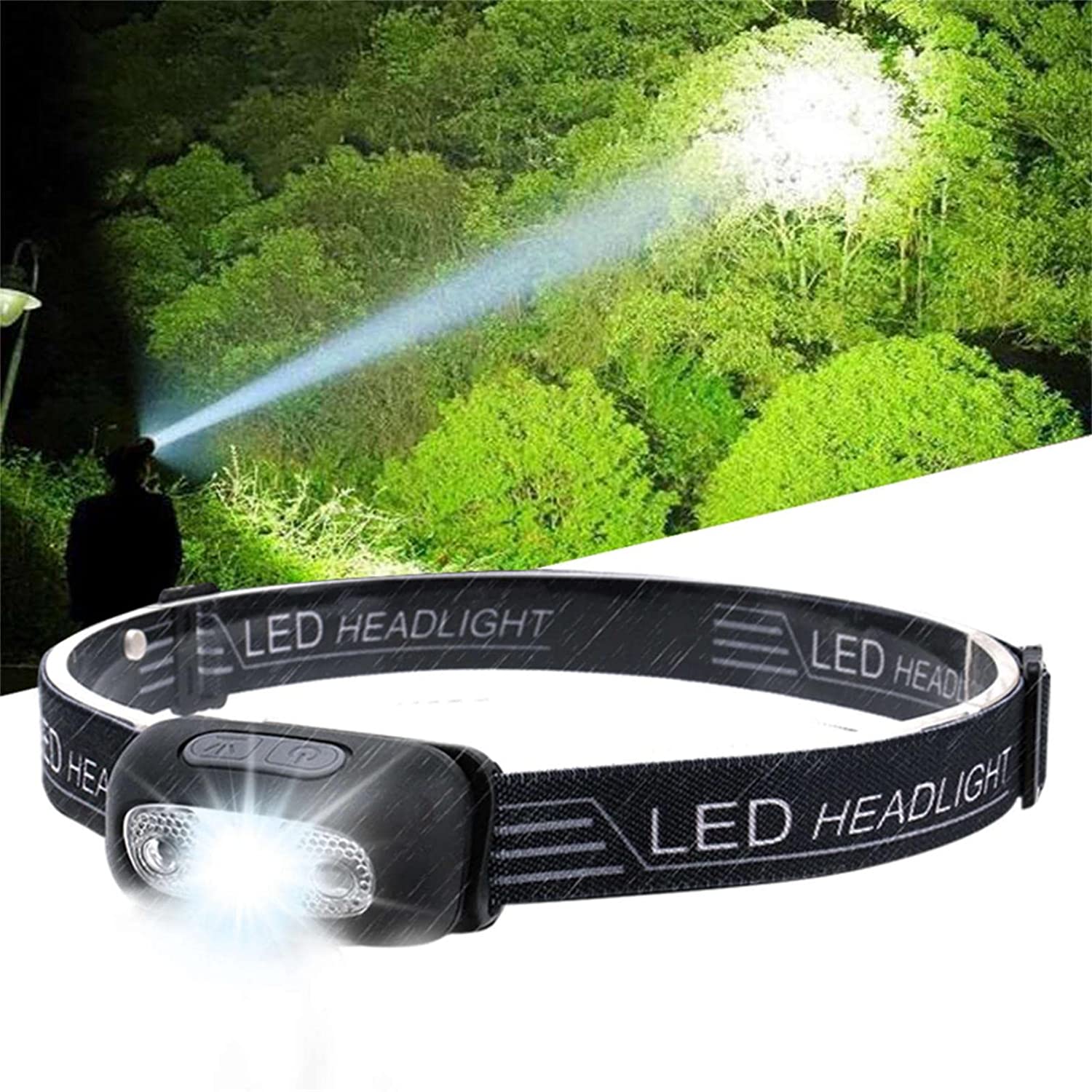 (2023 HOT SALE 49% OFF🔥 ) Super Bright Light Sensor Mini Led Headlamp