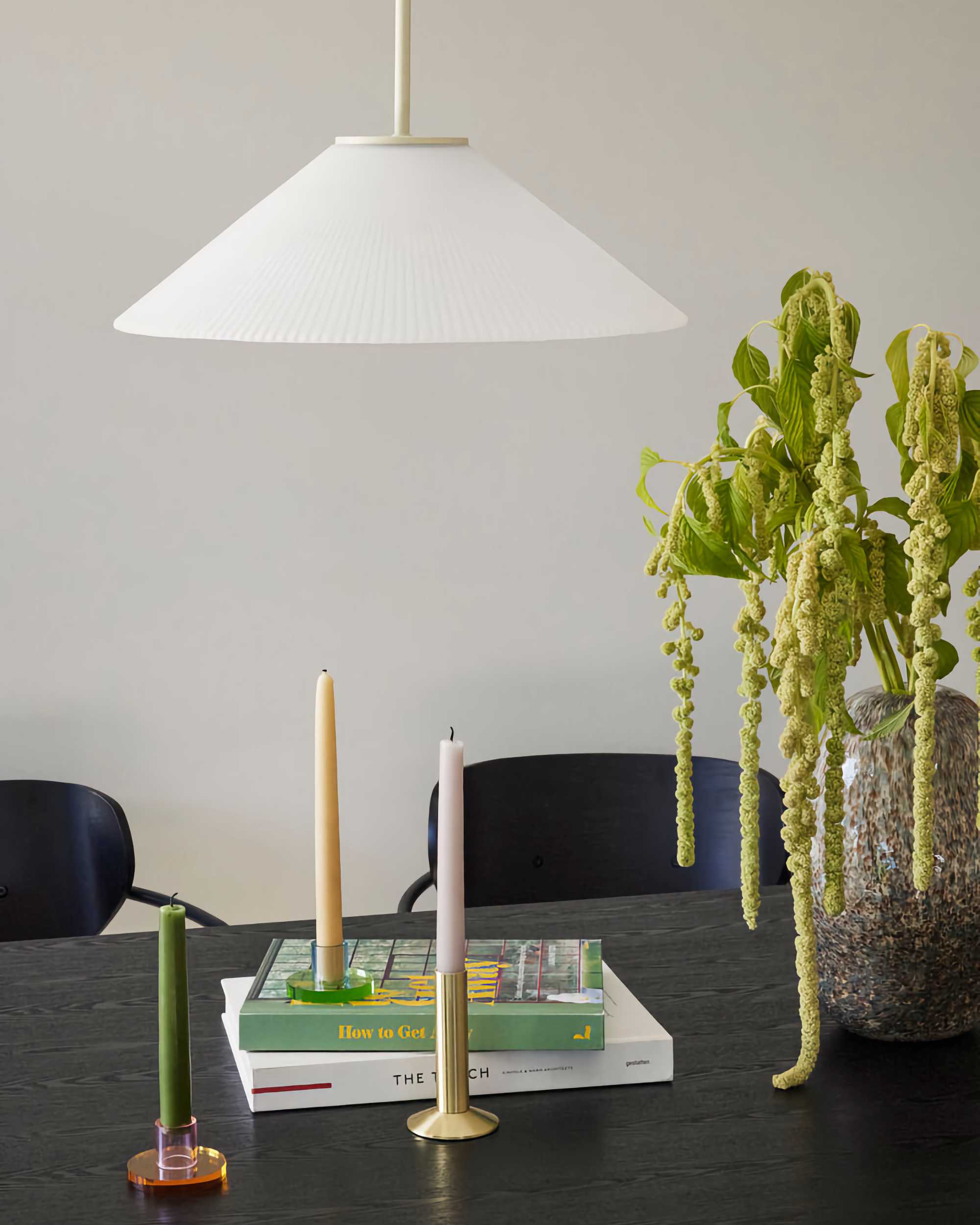 Hubsch Interior Solid Pendant Lamp. White/Sand