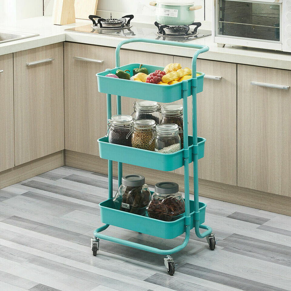 3 Tier Trolley Rack. Kitchen Trolley Cart