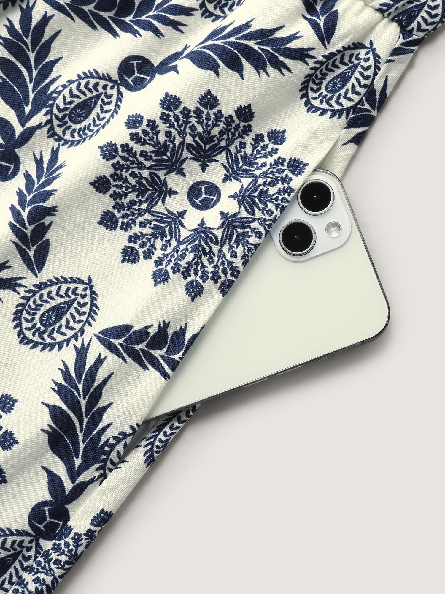 Rayon Ornate Print Knotted Shoulder Dress