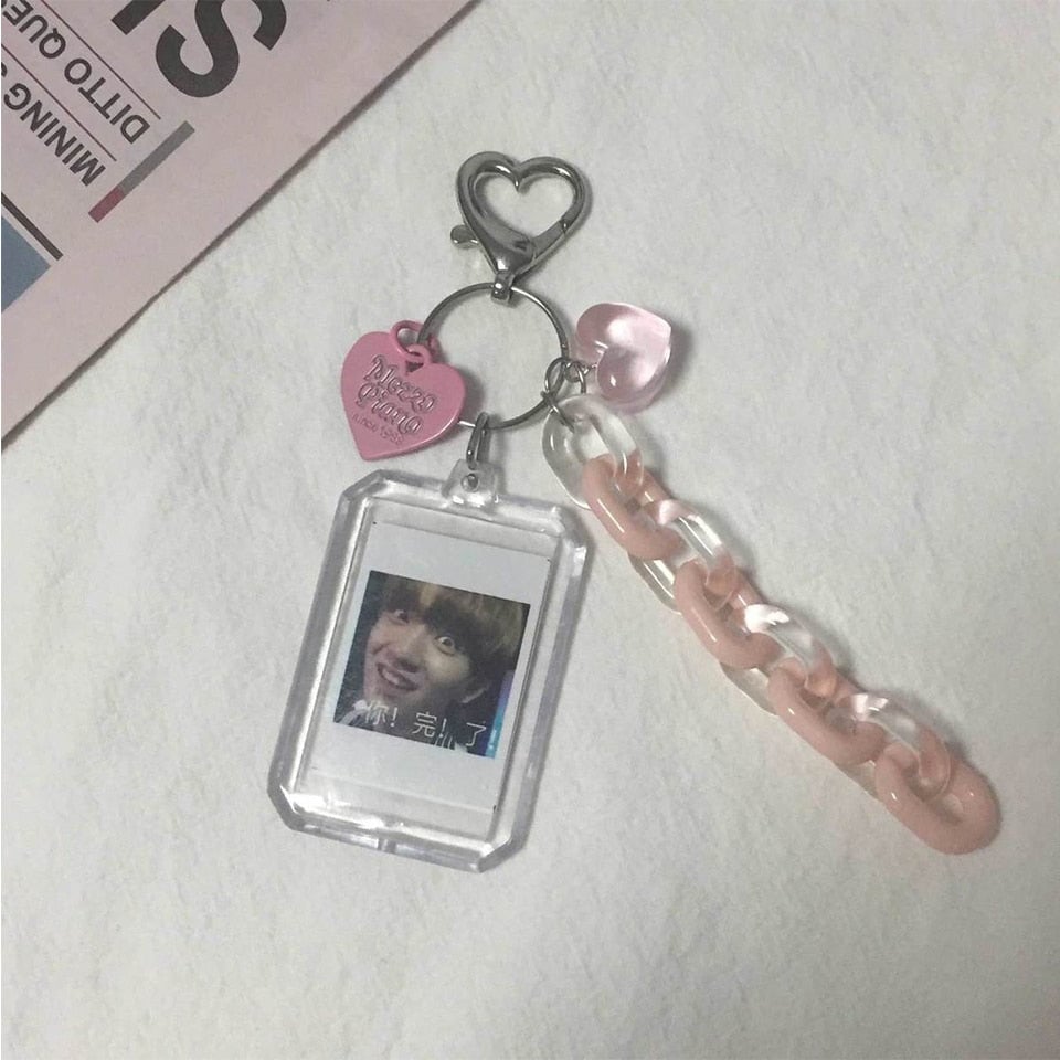 Heart Photo Keychain