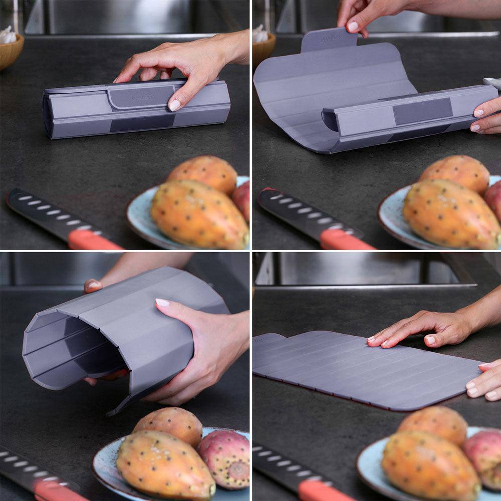 Roll and Expand Cutting Board - Blue Grey