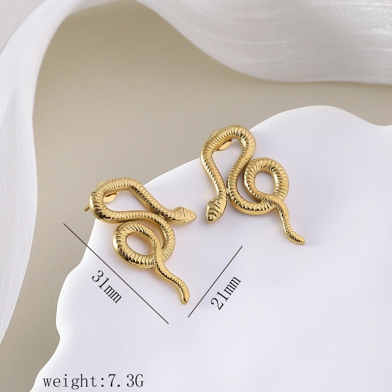 12 Pieces Minimalist Commute Geometric Heart Shape Plating Titanium Steel Drop Earrings Earrings Ear Studs
