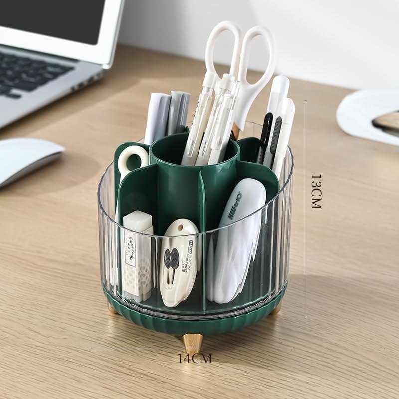 Rotating Makeup Brush Holder Cosmetic Storage Box Desktop Makeup Brushes Organizer