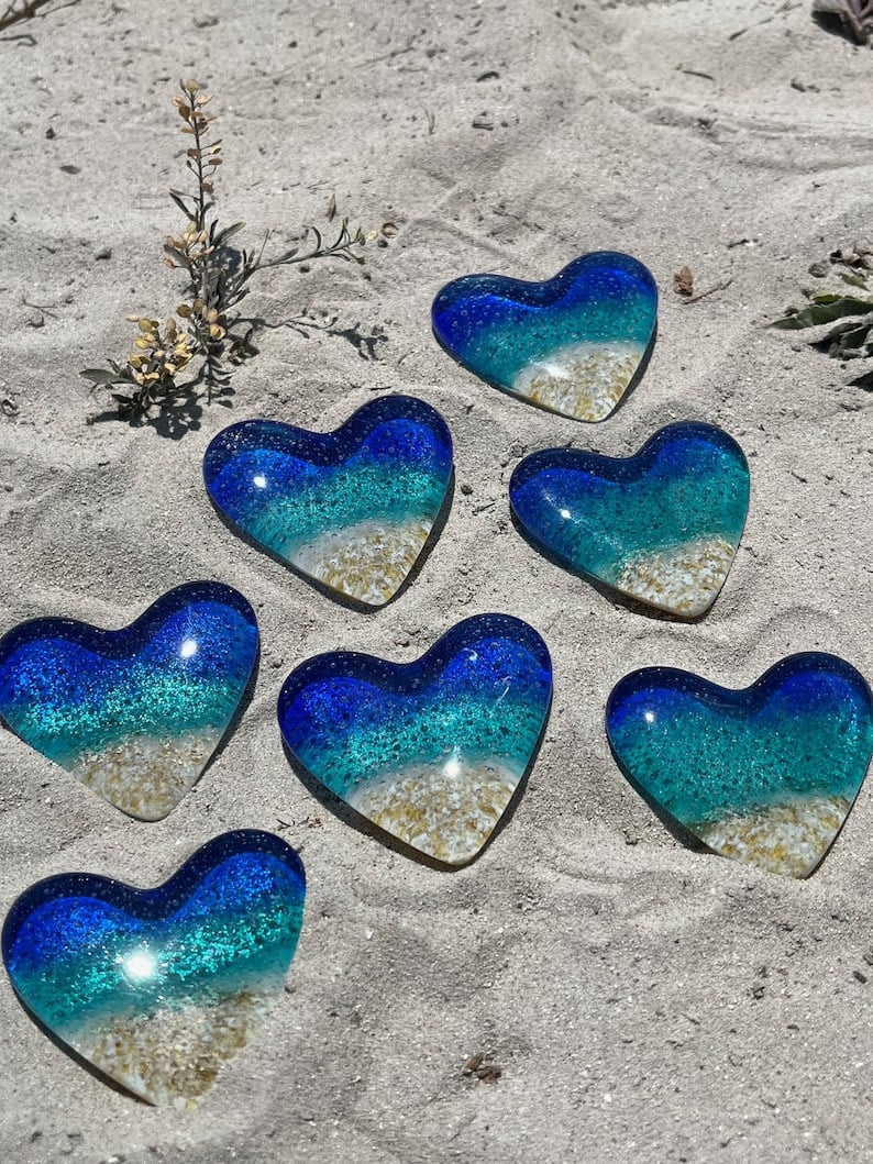 🎁The Best Gift🎁Glass Beach Pocket Heart