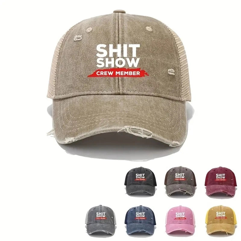 Unisex Casual Preppy Style Minimalist Letter Printing Wide Eaves Baseball Cap