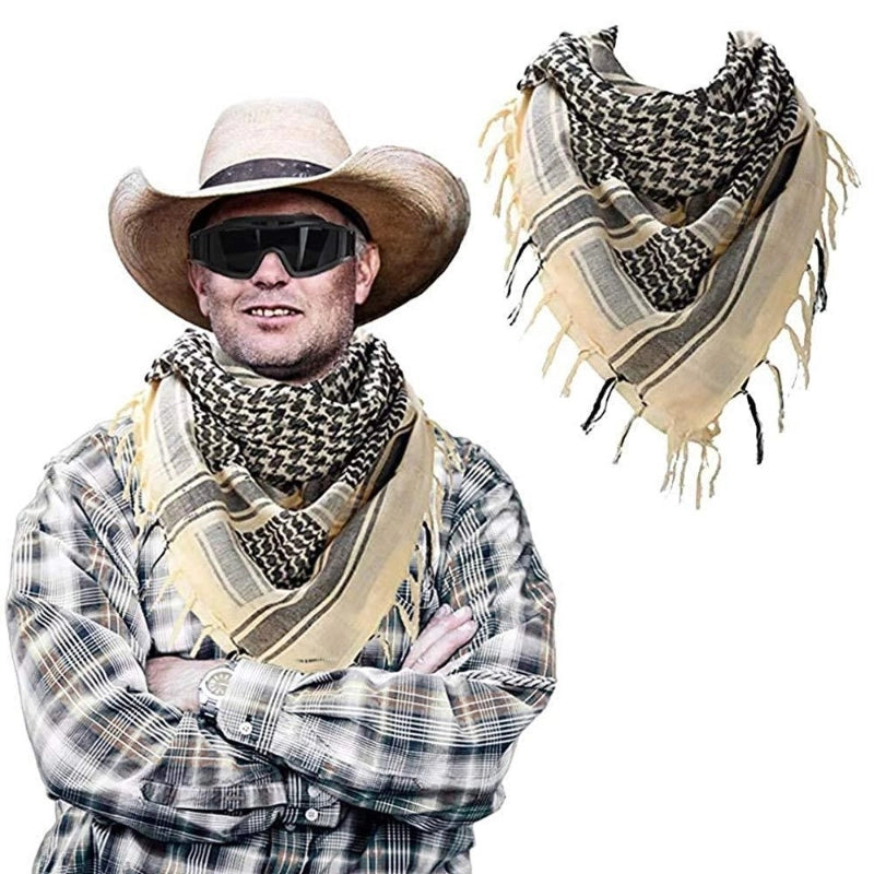 Desert Tactical Scarf Pure Cotton Men And Women Same Military Headscarf Motorcycle Colorful Egg CS Mask Arab Headscarf