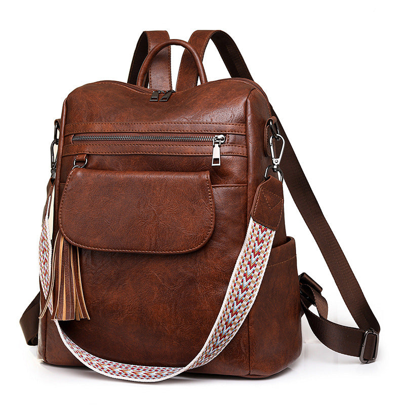 Retro Large Capacity  Women's Dual-rpose Backpack