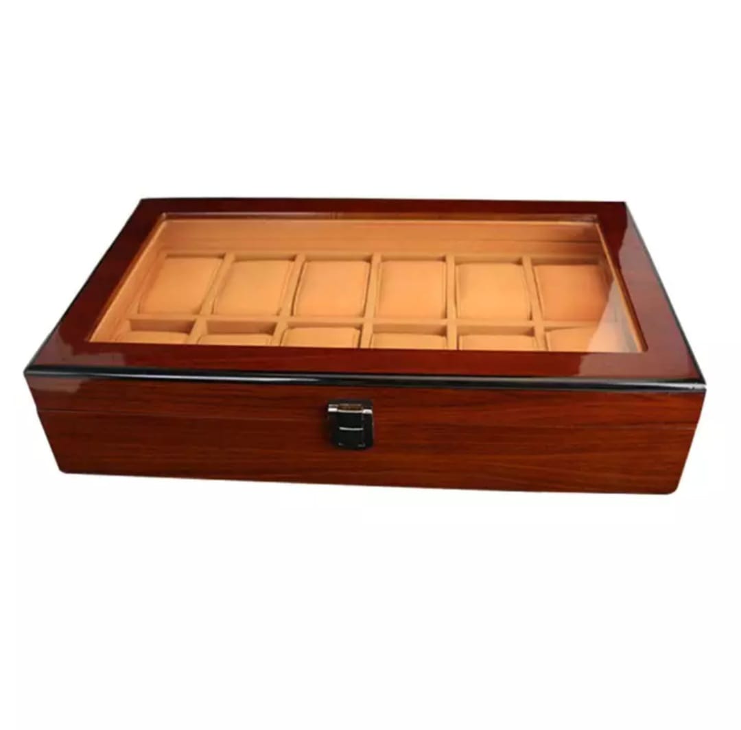 WOODEN WATCH STORAGE BOX