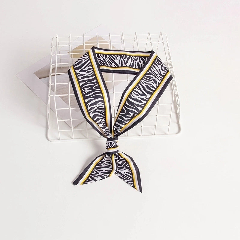 Women's Casual Minimalist Printing Plaid Flower Polyester Hair Band