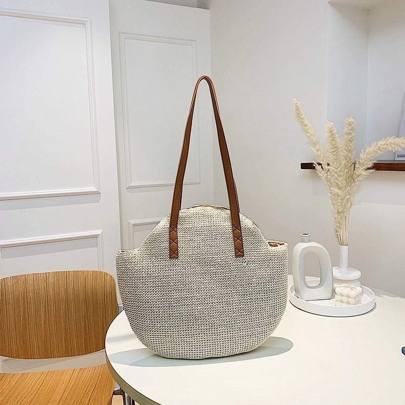 Women's Small Summer Straw Vacation Straw Bag