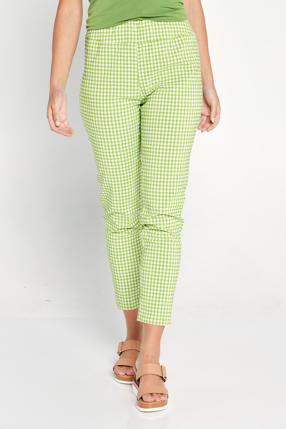 Moira Pants - Green Gingham