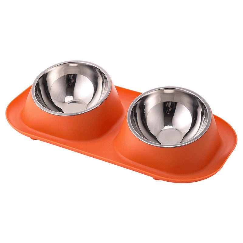 Popular Pet Bowl Double Bowl Pet Dog Basin Anti-splash Dog Bowl Cat Bowl Pet Supplies In Stock