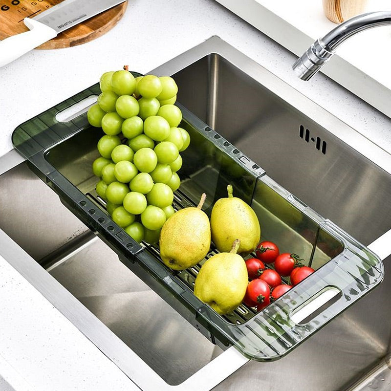 Retractable Vegetable Drainer Rack for Kitchen