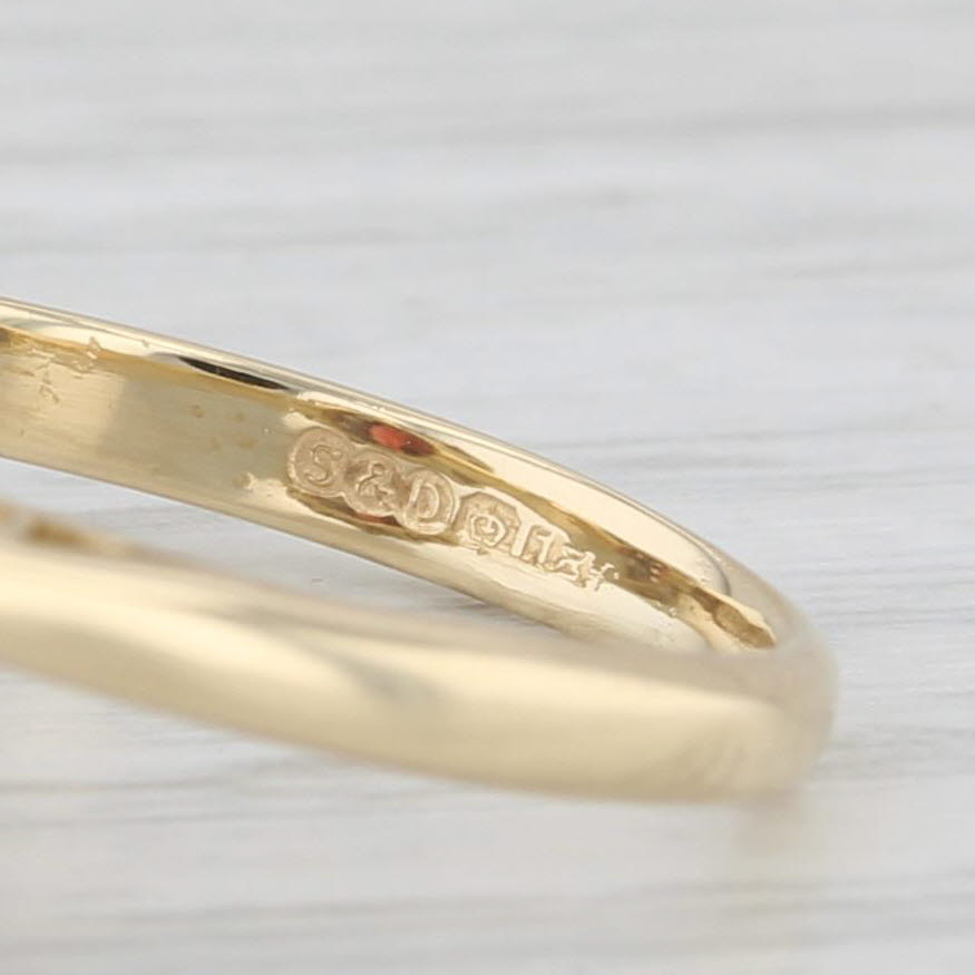 1.26ctw Oval Garnet Diamond Halo Ring 18k Yellow Gold Size 5