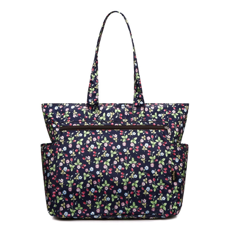 Women's Large Canvas Oxford Cloth Printing Vintage Style Classic Style Square Zipper Shoulder Bag