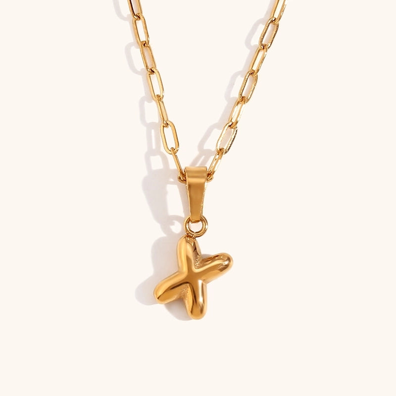 Minimalist Commute Letter Stainless Steel Titanium Steel Plating Gold Plated Pendant Necklace