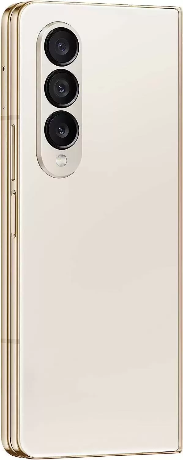 Galaxy Z Fold 4 Cell Phone, Factory Unlocked Android Smartphone, 256GB, Flex Mode, Hands Free Video, Multi Window View, Foldable Display, S Pen Compatible, US Version, 2022, Beige