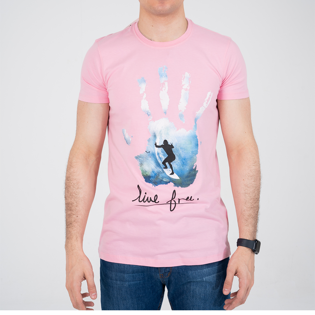 Men Short Sleeve Printed T-shirt