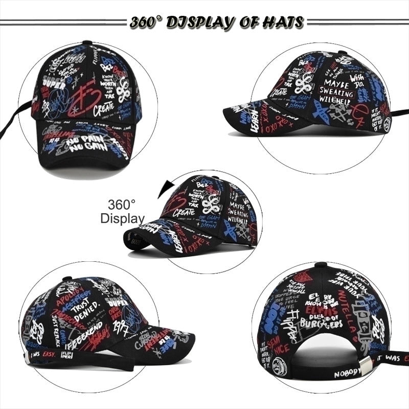 Women's Minimalist Classic Style Letter Crimping Baseball Cap
