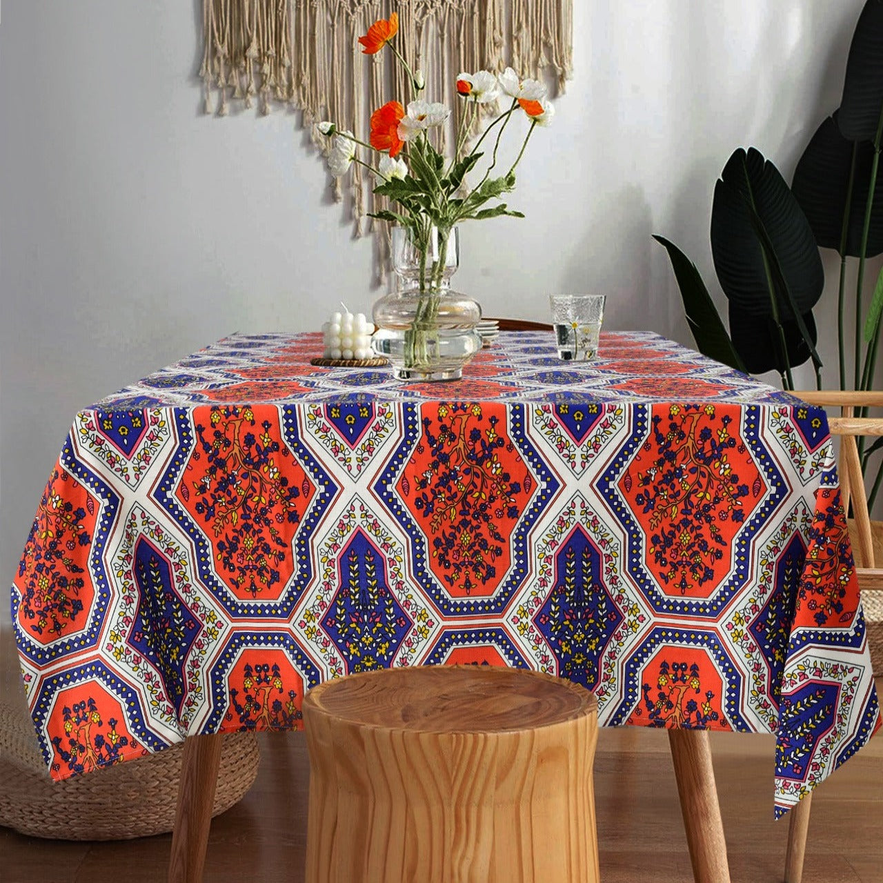 6 & 8 Seater Digital Printed Table Cover(4535)-TB33