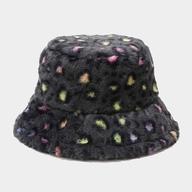 Women's Fashion Leopard Wide Eaves Bucket Hat