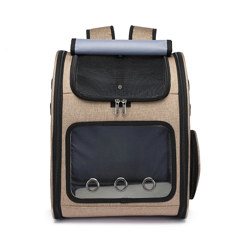 Hanbang New Transparent Cat Bag Travel Convenient Breathable Pet Bag Folding Pet Backpack Transparent Cat Bag