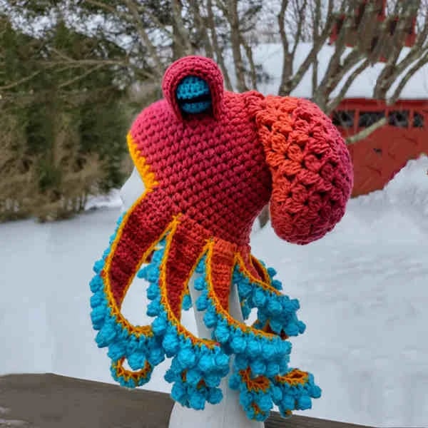 Hand-knitted Octopus Hat🧶