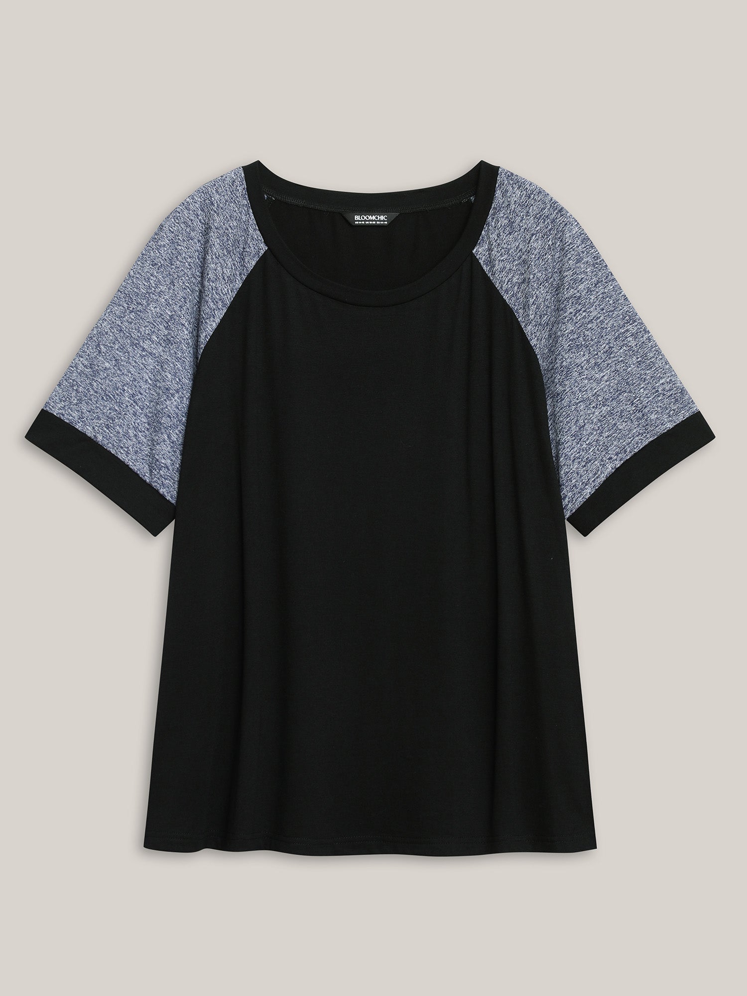 Color Contrast Raglan Sleeve T-Shirt