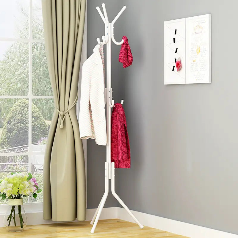 12 Hook Metal Garment Rack. Standing Clothes Hanger