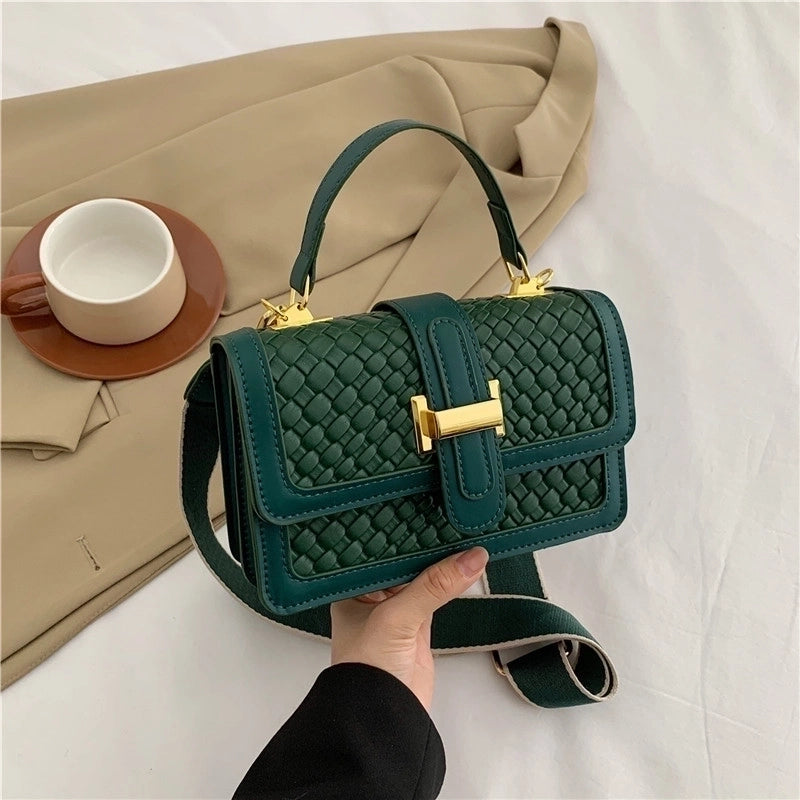 Women's Medium Pu Leather Solid Color Vintage Style Classic Style Flip Cover Crossbody Bag