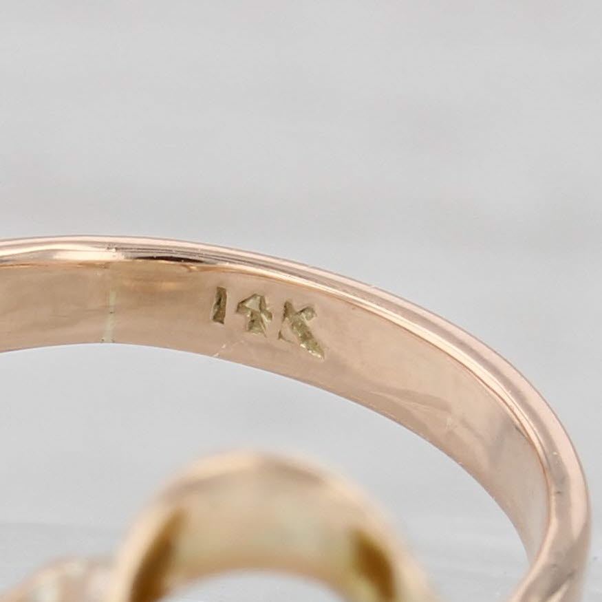 Vintage Welo Opal Oval Cabochon Ring 14k Yellow Gold Size 7