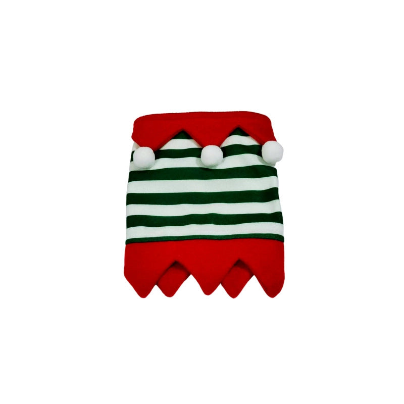 Velvet Christmas Solid Color Pet Clothing Pet Accessories