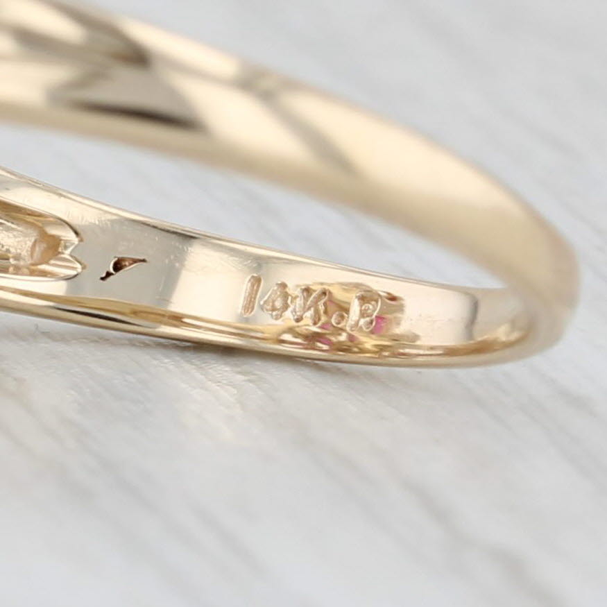 1.79ctw Ruby Diamond Cluster Flower Ring 14k Yellow Gold Size 8 Cocktail