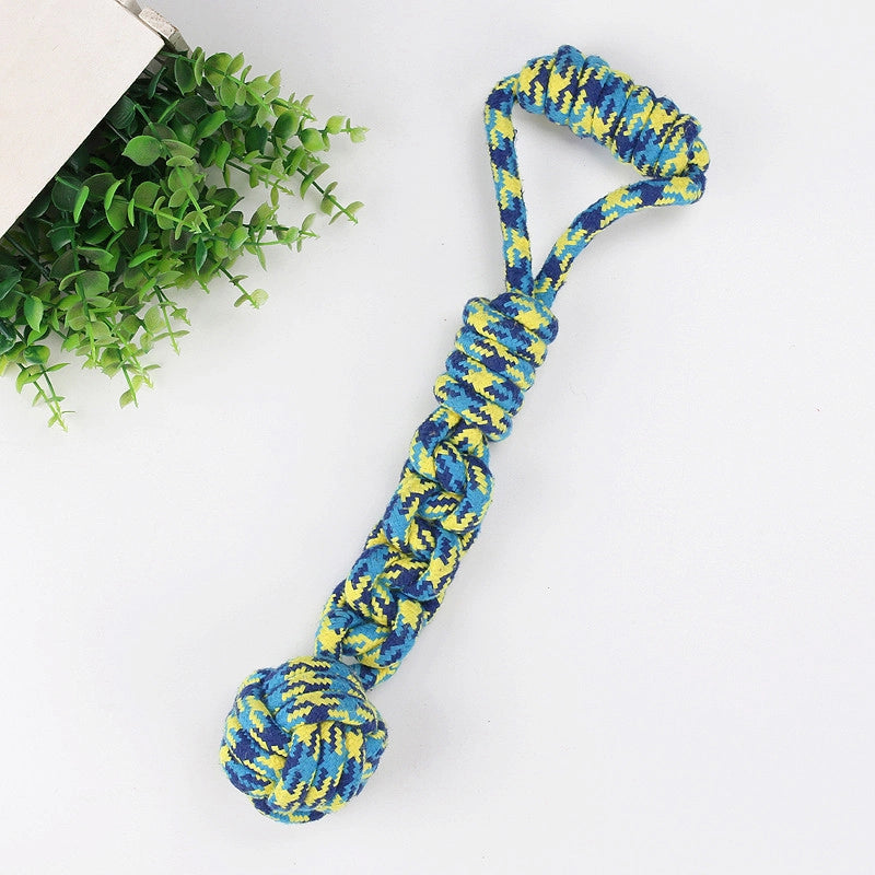 Simple Molar Bite Resistant Cotton Rope Pet Toy Ball