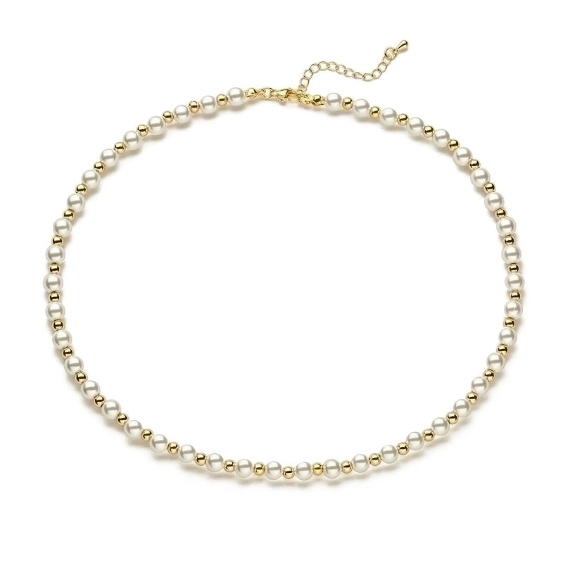 Round Copper Gold Plated Necklace In Bulk