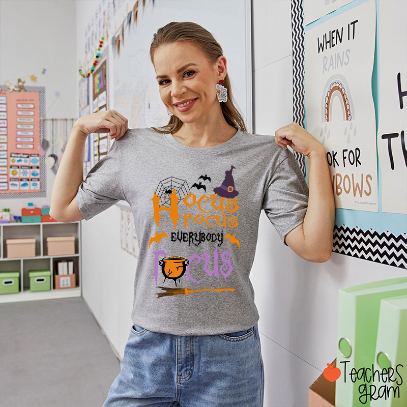 Hocus Pocus Everybody Focus Witch Hat T-Shirt