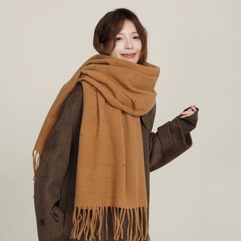 Women's Basic Solid Color Polyester Scarf