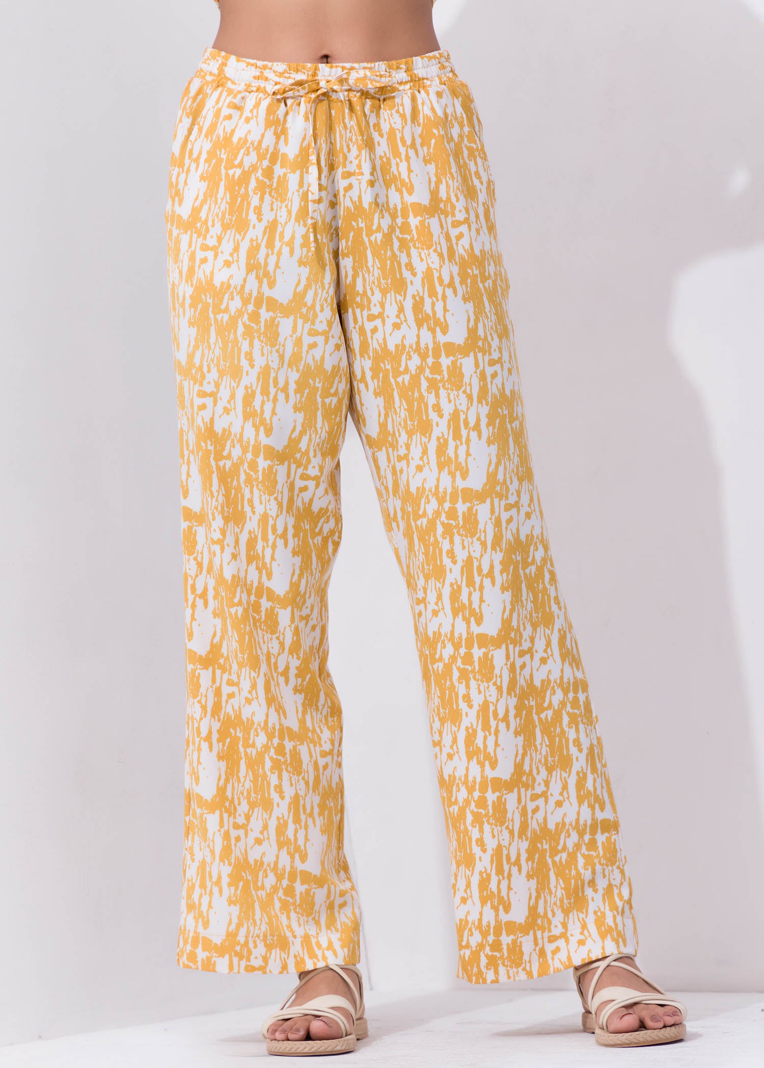 Printed Draw Cord Pant